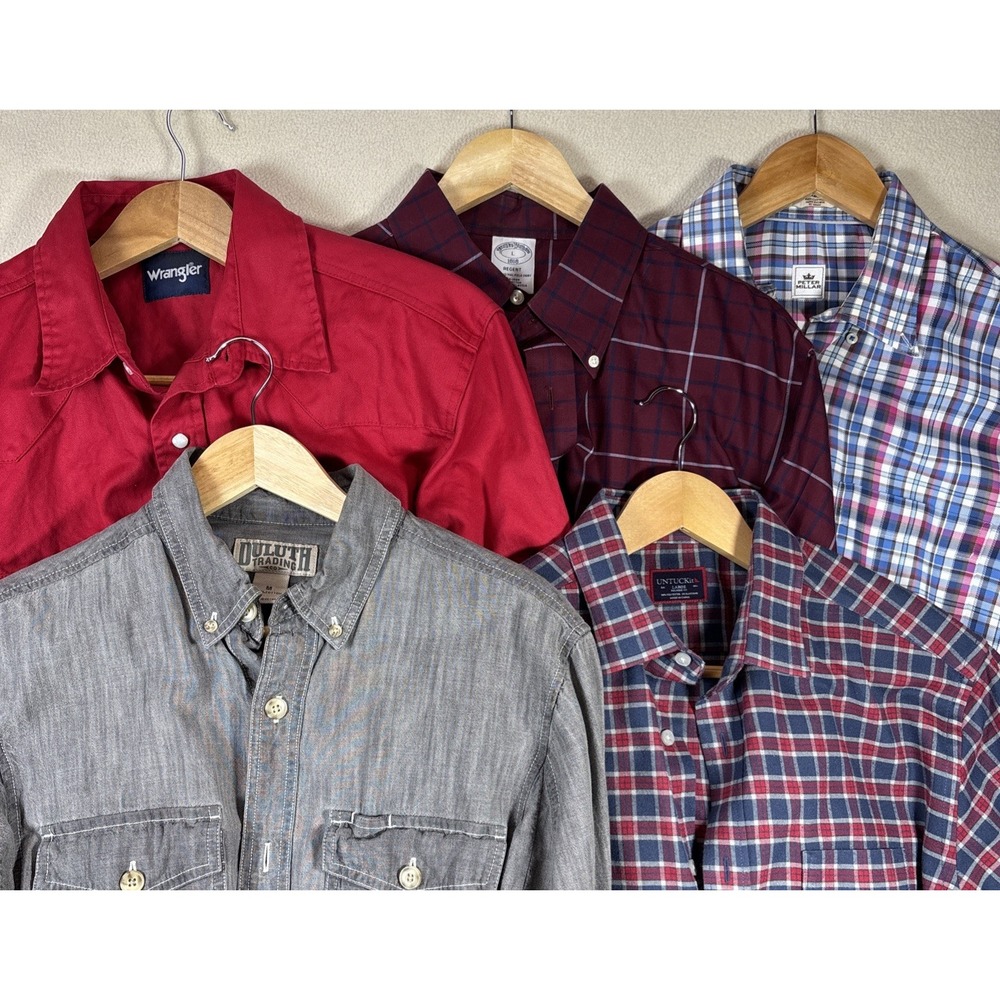 Reseller Lot 5pc Mens Buttondown Bulk Wholesale Sz M-XL Peter Millar, Brooks Bro